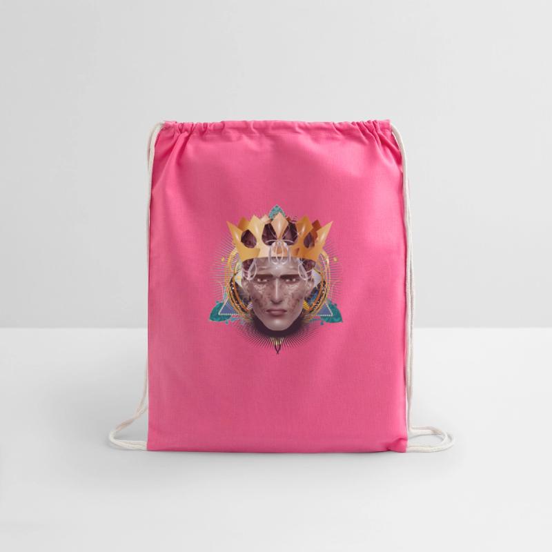 artful striking portrait man with crown king