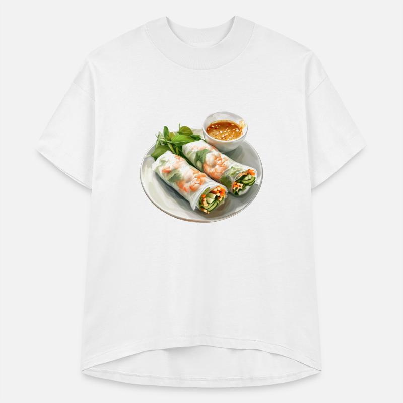 Asian Fresh Shrimp Spring Roll with Peanut Dipping