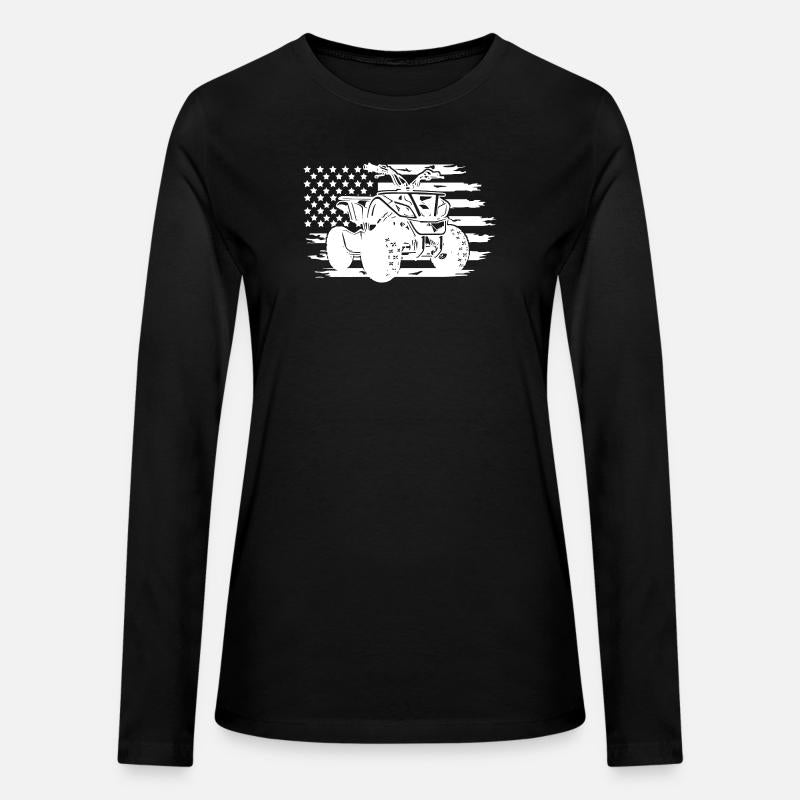 ATV American Flag Distressed White