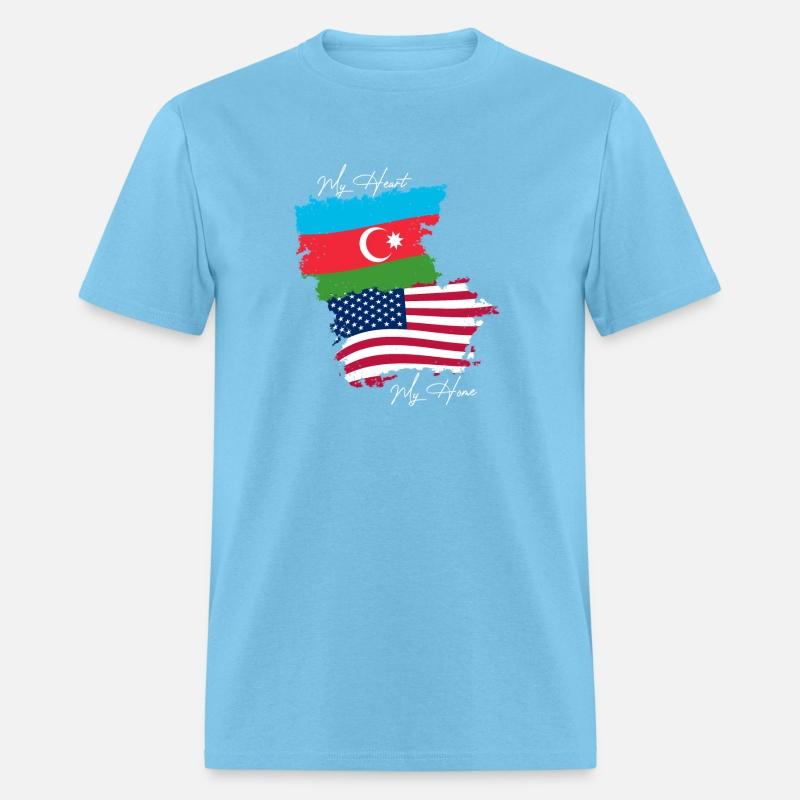 Azerbaijan Shirt Proud Azerbaijan And Usa Flags