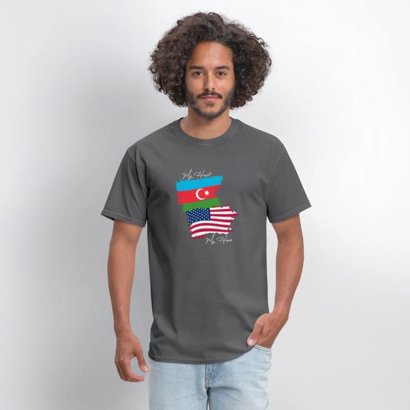 Azerbaijan Shirt Proud Azerbaijan And Usa Flags