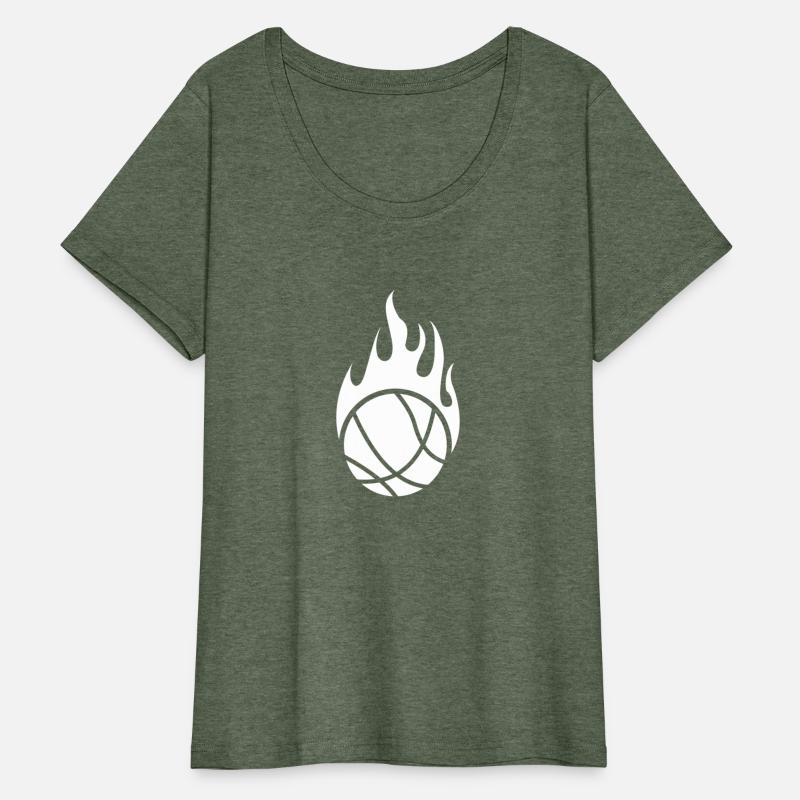 Basketball Ball Flames On Fire Player Heat burning