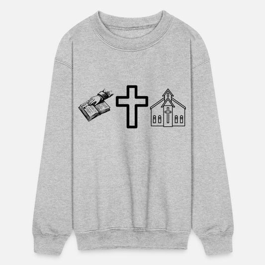 Bible, cross and church