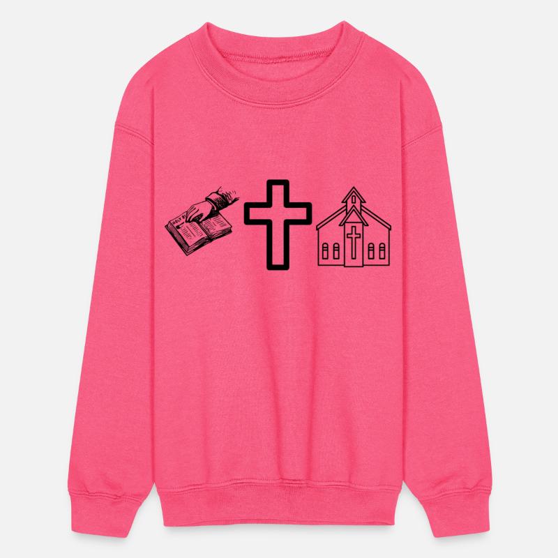 Bible, cross and church