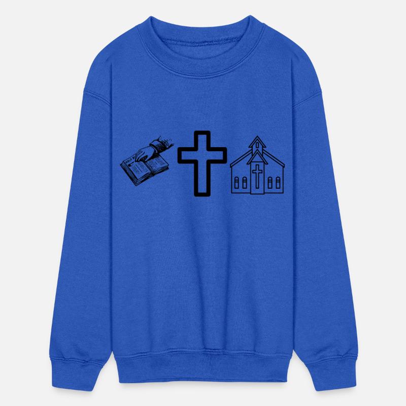 Bible, cross and church