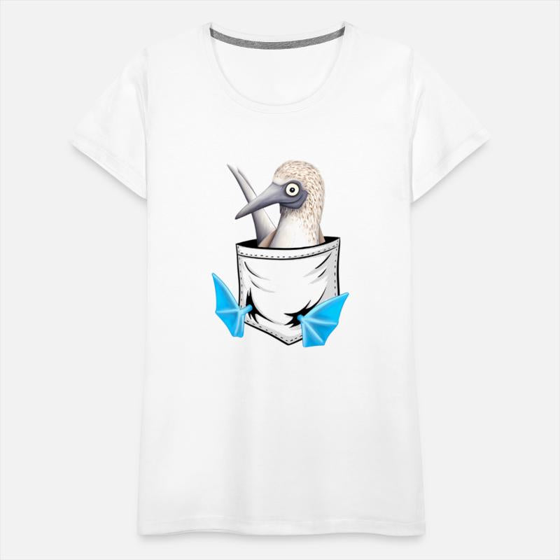 Bird Drawing Fancy Blue Foot Booby In Pocket