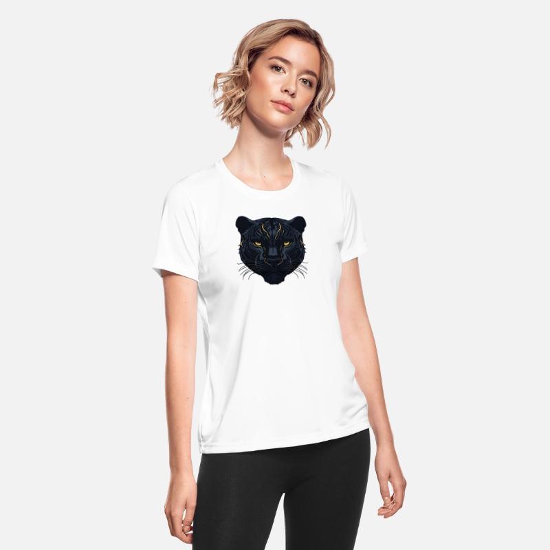 Black panther with dark colors