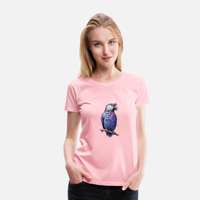 Blue love bird white head purple back