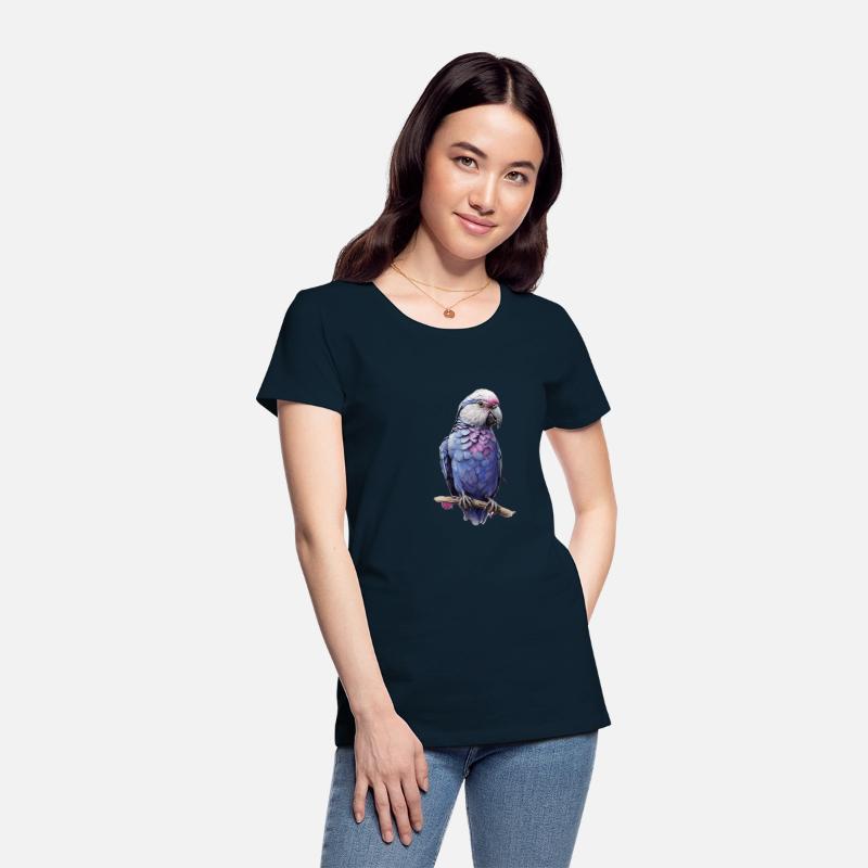 Blue love bird white head purple back
