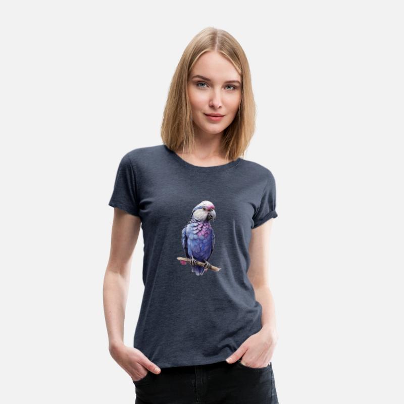Blue love bird white head purple back