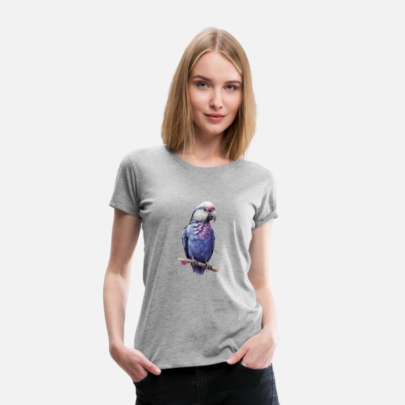 Blue love bird white head purple back