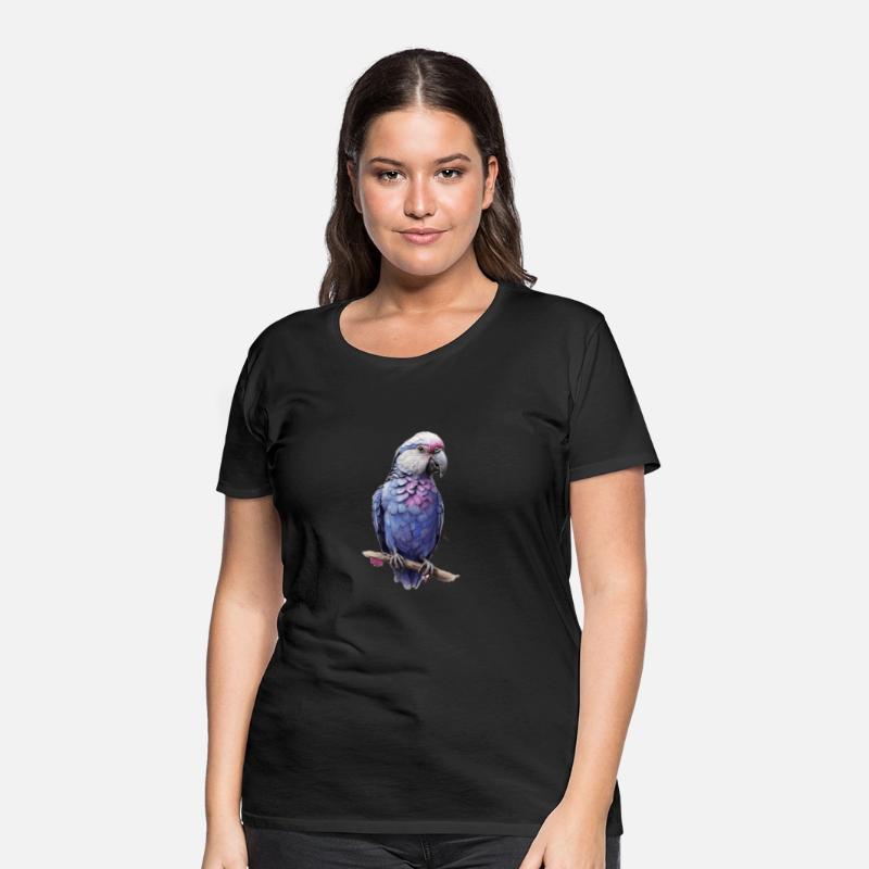 Blue love bird white head purple back