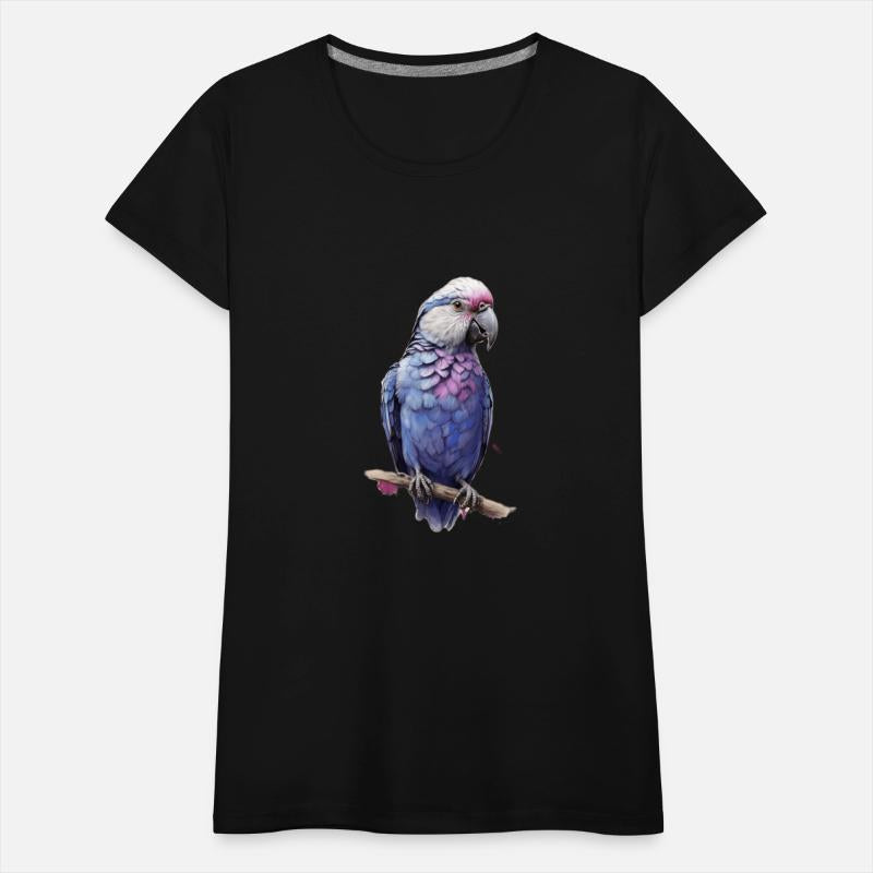 Blue love bird white head purple back