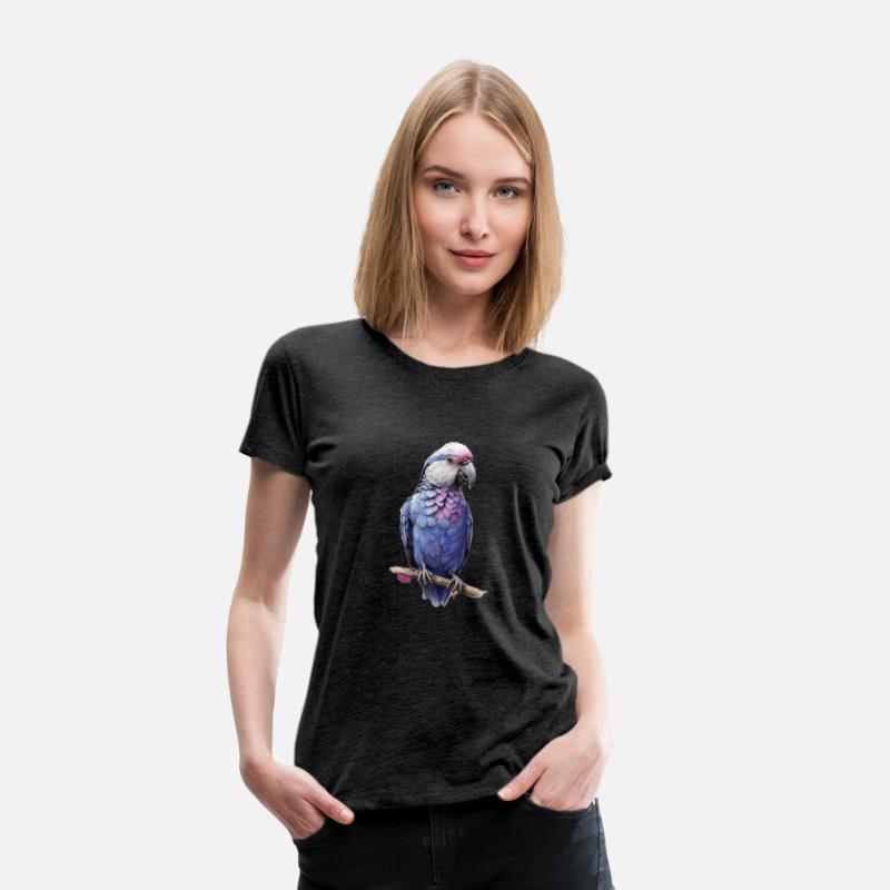 Blue love bird white head purple back