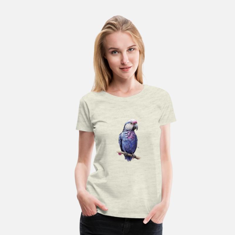 Blue love bird white head purple back