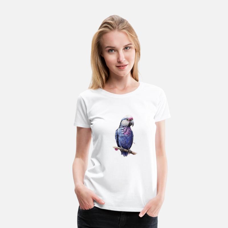Blue love bird white head purple back