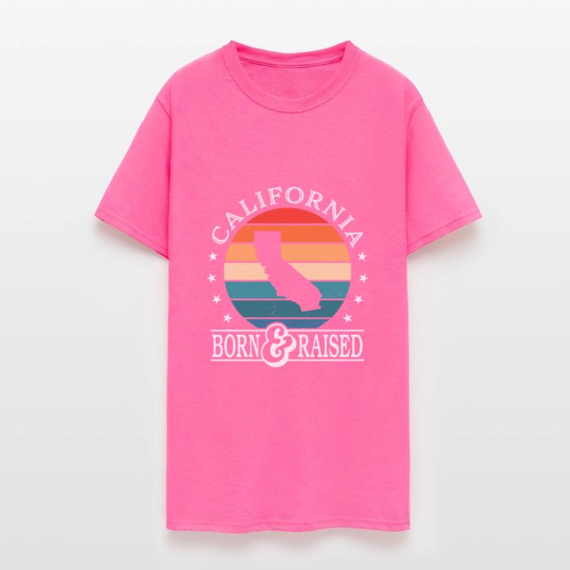 Born & Raised California USA State Pride