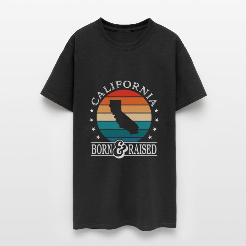 Born & Raised California USA State Pride