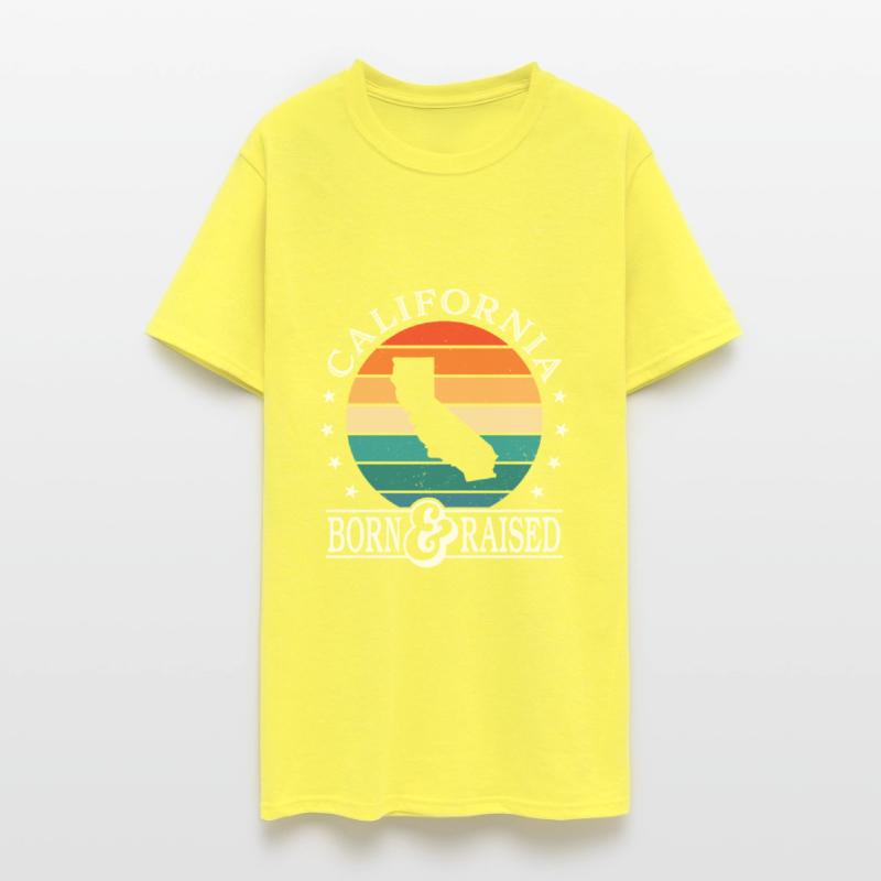 Born & Raised California USA State Pride