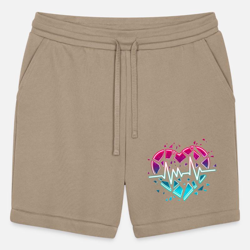 Broken heart with a pulse line