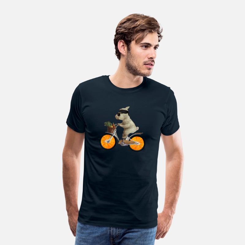 Capybara Riding Orange Bicycle Carrying Vegetables