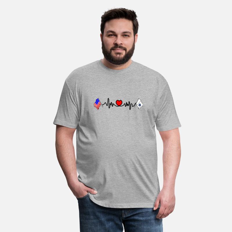 Cardio heart with Flag USA and flag Massachusetts