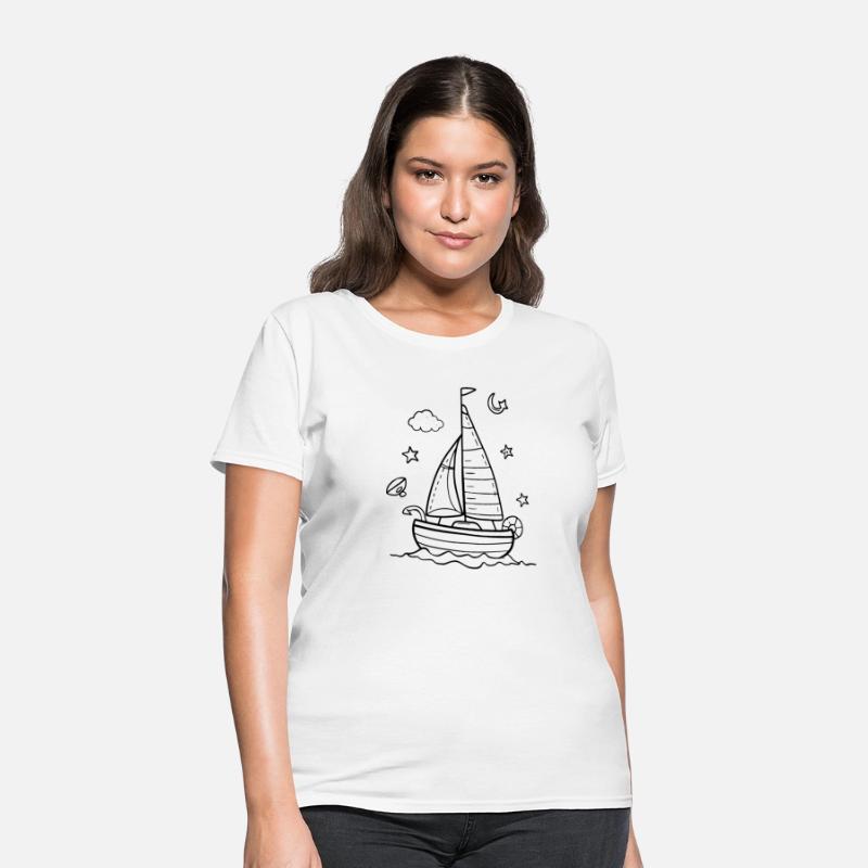 Cartoon Sailing
