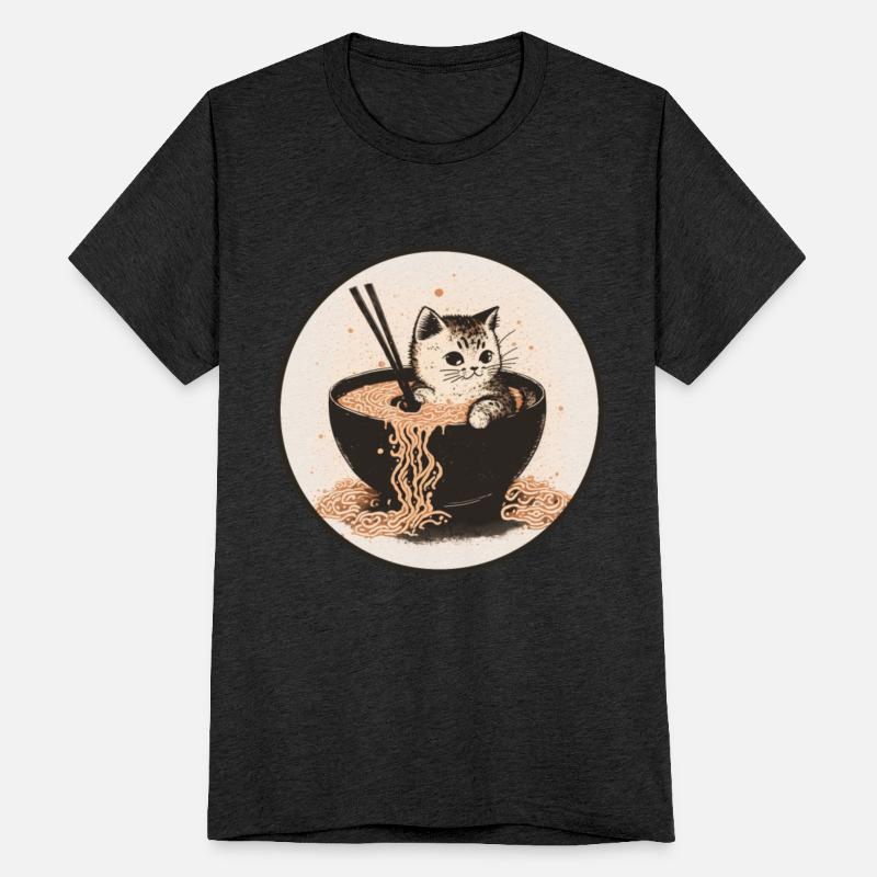 Cat Cat Ramen Noodles Cute Kitten Noodle Soup
