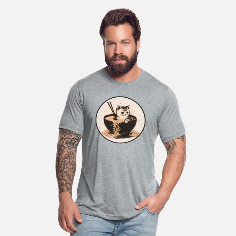 Cat Cat Ramen Noodles Cute Kitten Noodle Soup