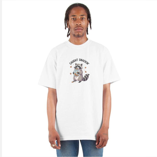 Caught Snacking Raccoon Illustration