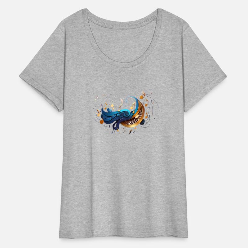 Celestial Music Waves: Abstract Notes and Flow