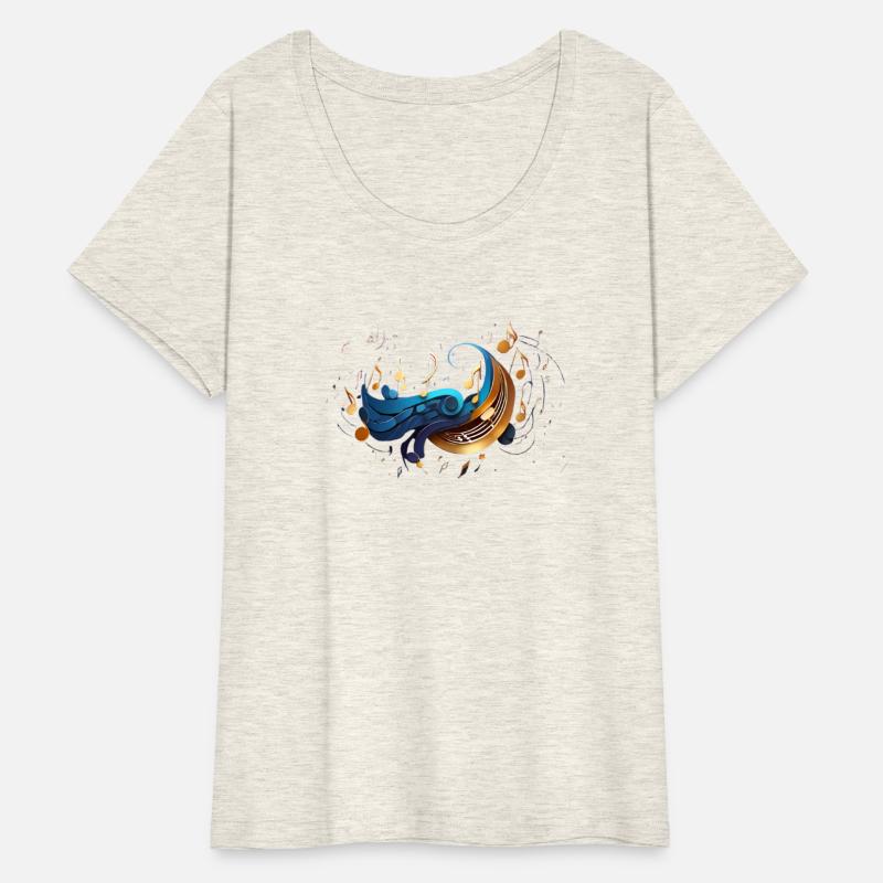 Celestial Music Waves: Abstract Notes and Flow