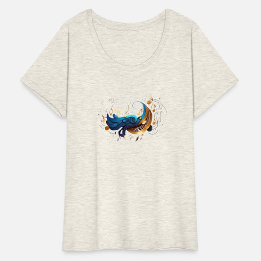 Celestial Music Waves: Abstract Notes and Flow