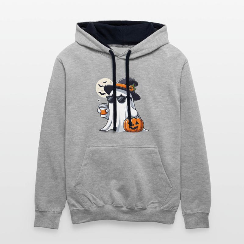 Chic Ghost with Halloween Accessories