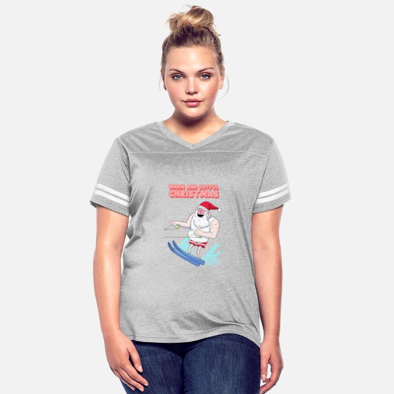 christmas and santa claus having summer fun