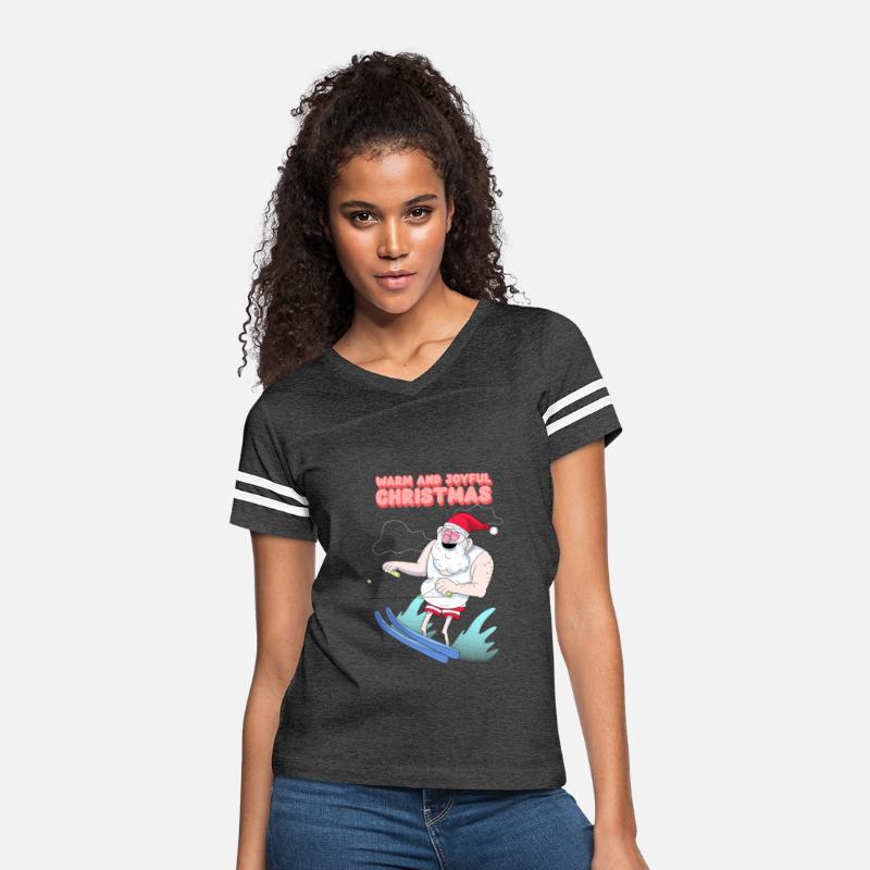 christmas and santa claus having summer fun