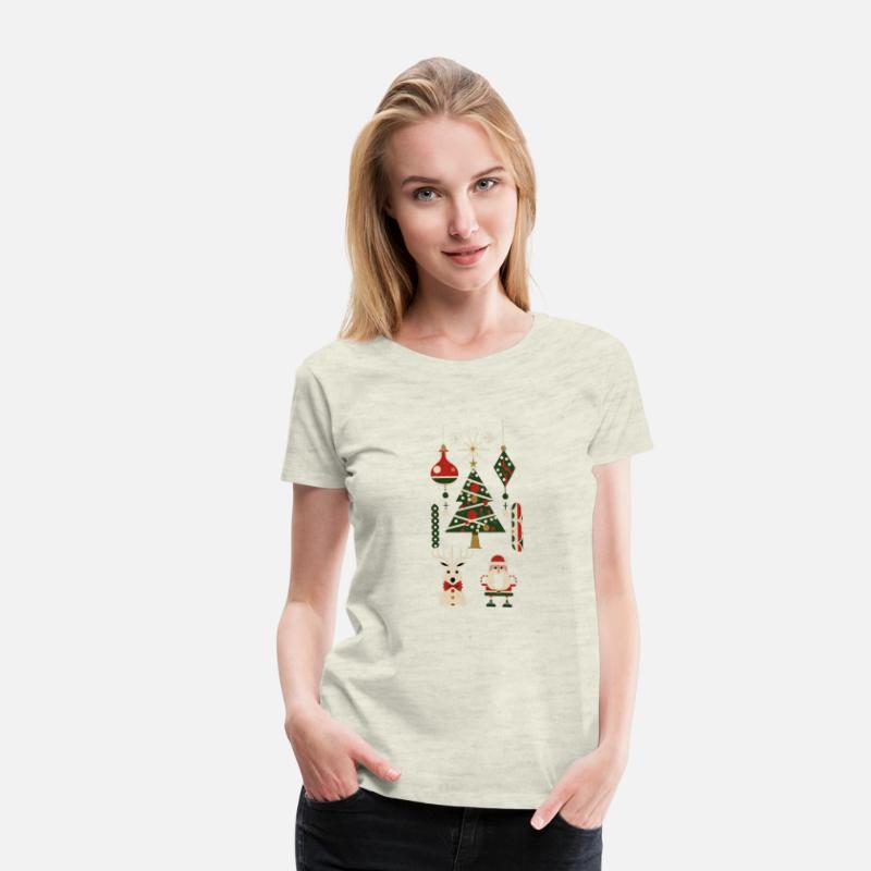 Christmas minimal print with bells and santa