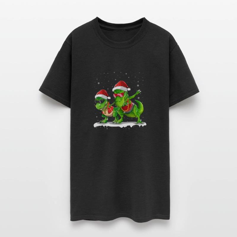 Christmas T Rex Dinosaur Rapper Dabbing Boys