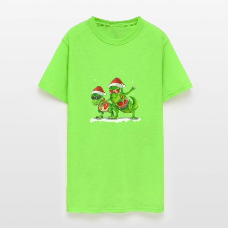 Christmas T Rex Dinosaur Rapper Dabbing Boys
