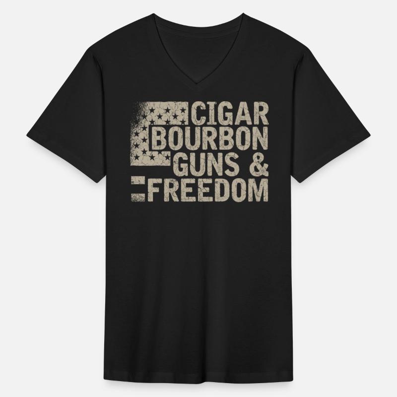 cigar, bourbon, guns freedom