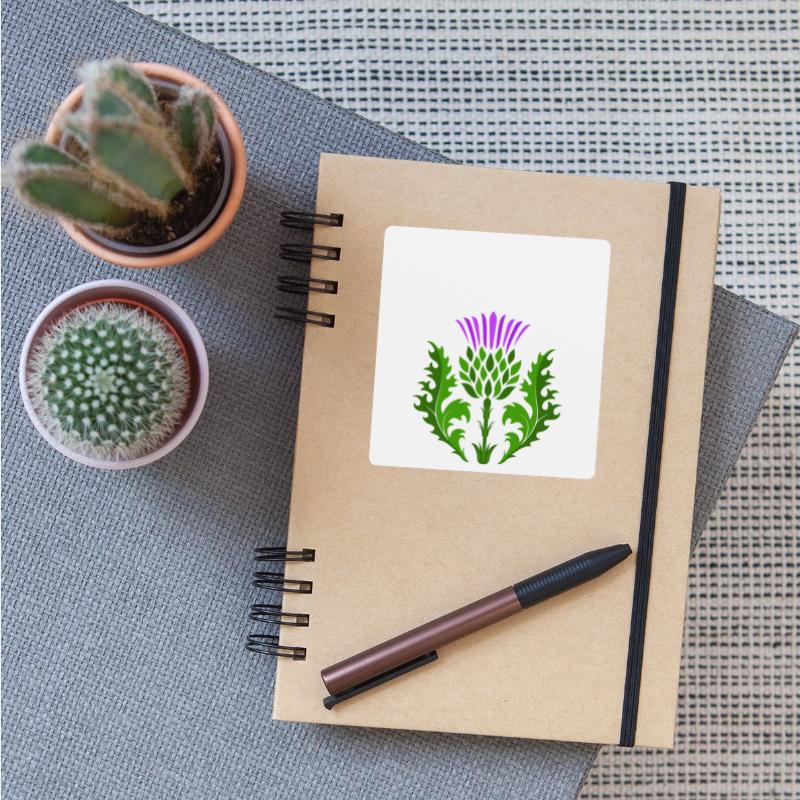 Clan Johnston Surname Thistle Flower Scottish Clan
