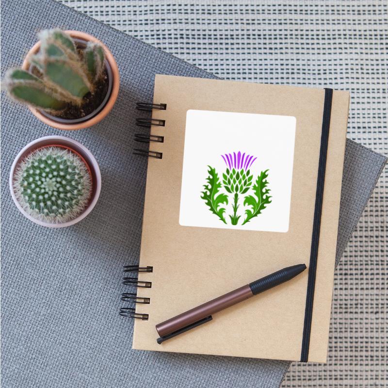 Clan Johnston Surname Thistle Flower Scottish Clan