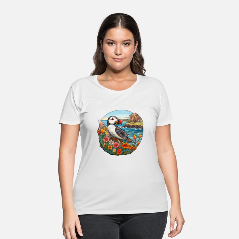 Coastal Cliffs and Puffin Perch