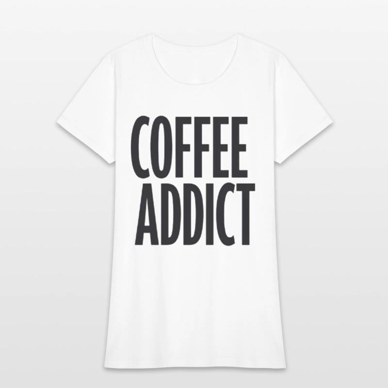 Coffee Addict Minimalist Typography