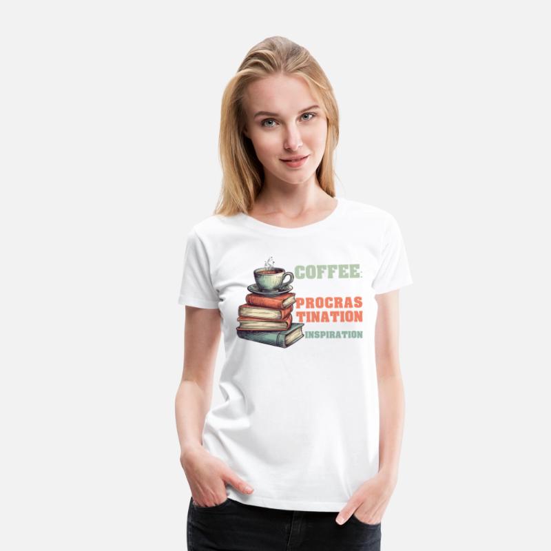 Coffee Procrastination Into Inspiration Funny Book