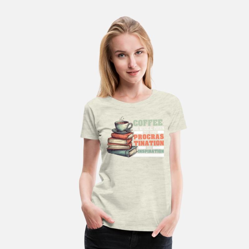 Coffee Procrastination Into Inspiration Funny Book