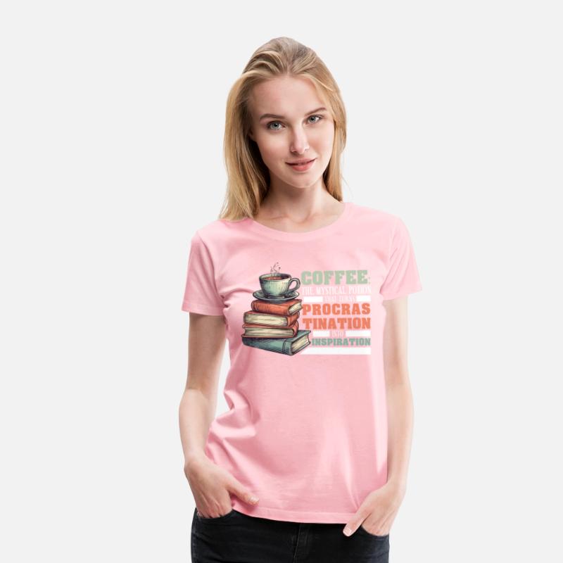 Coffee Procrastination Into Inspiration Funny Book