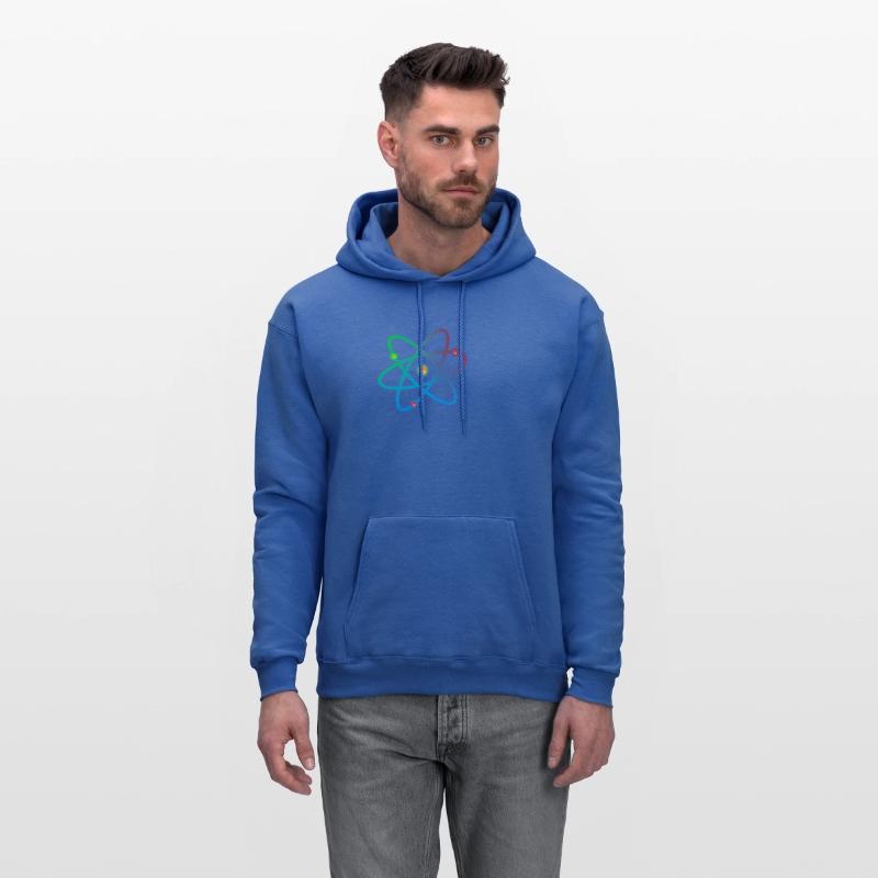 Colorful atom neutron electron