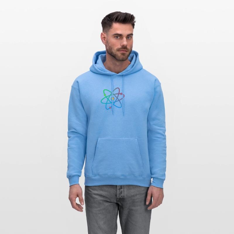 Colorful atom neutron electron