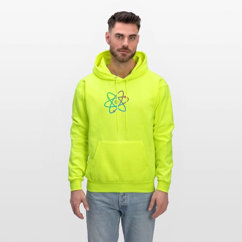 Colorful atom neutron electron